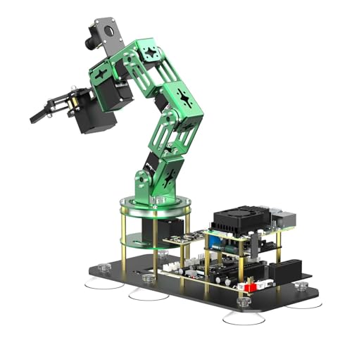 Yahboom 6DOF Robotic Arm for Raspberry Pi5-16GB ROS2,3D AI Vision Camera,Desktop Collaboration, Developed Python Programming for Mechanical Engineer