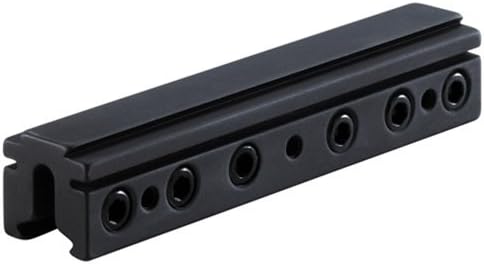BKL 3/8 or 11mm Tri-Mount Dovetail Riser Mount, 4 Long Black