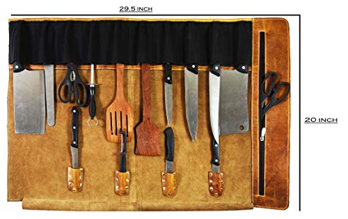 Aaron Leather Goods 10-Pocket Expandable Roll