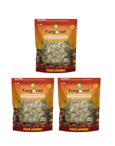 OAXYS Fuegonet 231281N Pastillas Ecológicas Pack de 3 Bolsas.