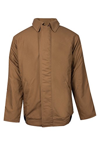 Super Brands National Safety Apparel C34UMMQLGRG Explorer Series Bomber Jacket, Modaquilt Lined 88% Cotton/12% Nylon Duck FR, Large, Brown Lowest Price National Safety Apparel C34UMMQLGRG Explorer Series Bomber Jacket, Modaquilt Lined 88% Cotton/12% Nylon Duck FR, Large, Brown