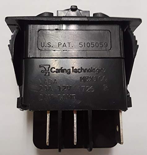 Vadaax0B-00000-000-Xblu1, Carling V Series Double Pole On-Off Rocker Switch With 1 Blue Led