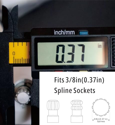 Image of Window Crank Handle Replacement,(Single)(White Color) Fit to [3 /8 inch Spline Socket Crank Handle]. Spline Socket, Smooth 360-Degree Operation.Casement,Compatible Andersen Window.Material: Zinc Alloy