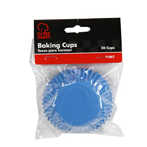 Image of Chef Craft Classic Cupcake Liners, 50 count, Light Blue
