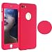 iPhone 7 Plus 5.5 Inch Full Body Hard Case-Auroralove 360 Degree Full Protective Slim Sleek Front Back Case for iPhone 7 Plus 5.5 Inch with Tempered Glass Screen Protector (Rose Red)