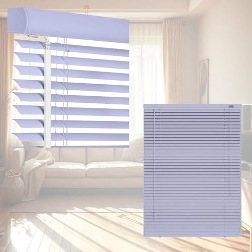 Persiana Veneciana Aluminio Protección Solar 30 40 65 80 115 150 190 200 cm, Estores Horizontales Privacidad 25 mm for Ventanas Baño Cocina, Cortinas Oscurecedoras Exterior