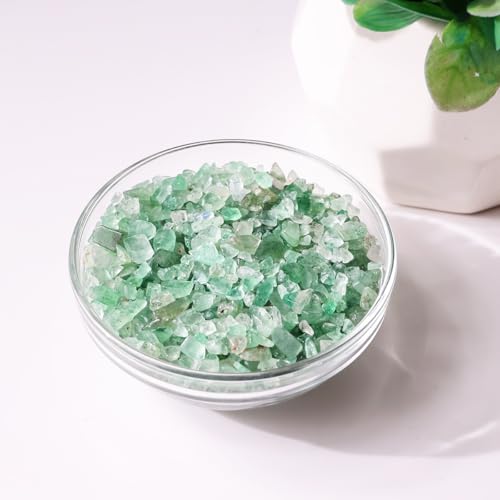 Image of Natural Green Strawberry Quartz Crystal Chips 50 gm |Polished Healing Gemstone Chips for Meditation, Reiki, Energy Work, Crystal Collection, Home Decor, Feng Shui & Vastu Stones