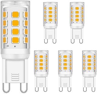 Brantoo G9 LED Light Bulbs 3W Warm White 2700K No Flicker Equivalent to 15W 20W 25W 28W 33W Halogen Bulbs, 320LM, CRI>85, G9 Socket Energy Saving Led Lamp, Not Dimmable, AC 220-240V, 5 Pack