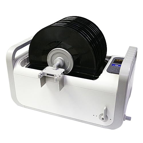 超音波洗浄機、 7.5L 410 ワット超音波ビニールレコードウォッシャーディスク蓄音機レコードライトウォッシャービニールレコードクリーニング メガネ/眼鏡