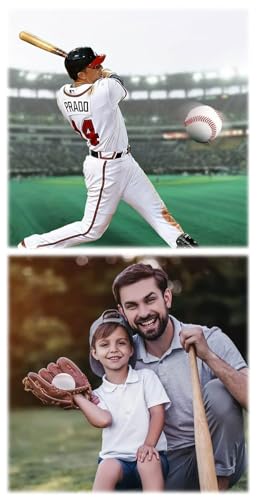 LNGJIN Leuchtende Baseballbälle, Softball, 9 Zoll Baseballs, weiche Baseballs, leuchtender Baseball für Nachtwurfübung, Baseballbälle Softball, für Erwachsene und Jugendliche