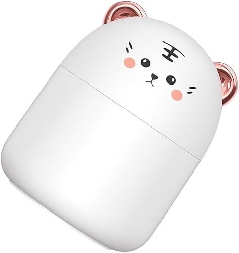 Wakauto Mini USB Humidifier Cartoon Tiger Design Portable Air Humidifier for Office Bedroom Car Desk Decorative Light Cool Mist Moisturizer Easy Use