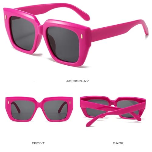 Oversized Sunglasses Women Gradient Rivets Men UV400 for outdoor sports running and traveling4