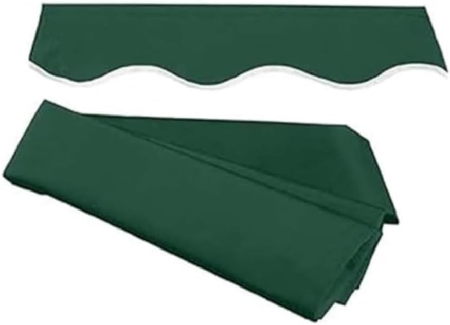 Sun Shade Shelter Replacement Canvas Patio Retractable Awning Fabric 6.5ft 20ft Balcony Awning Replacement Top Cover UV Protection(Green,(12x8ft) 3.6x2.5m)