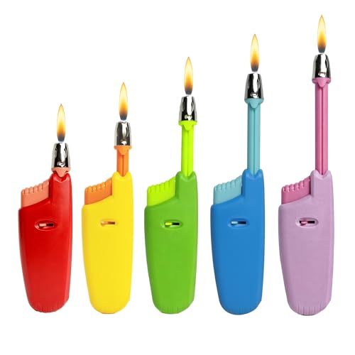 Encendedor de vela con cuello largo ajustable 5 unidades miniatura 1