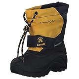 Kamik Snowfox 3 Kinder Schneestiefel - wasserdichte Winterstiefel Warm Gefüttert - Jungen und Mädchen Stiefel - Perfekt für den Kinderfuß Gelb 28/29 EU