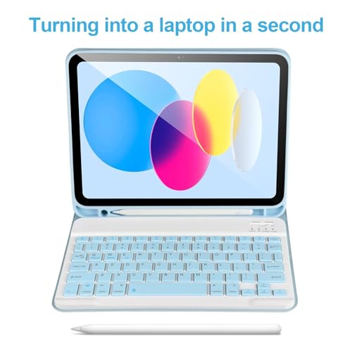 Funda de teclado para iPad de 10ª generación que evita pérdidas de tu lápiz digital 4