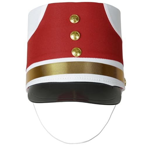 Marching Band Suit Vest for Kids Fringe Epaulet Military Drummer Parade Waistcoat Hat Set3