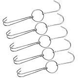 Supvox Edelstahl Bratenhaken Doppelhaken 5 Stück 25,5cm Küchenhaken für Pekinger Bratenofen und Spanferkel Aufhängen und Räuchern