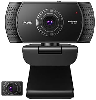 HD 1080P Webcam with Microphone & Privacy Cover, Autofocus USB Vitade Webcam for Mac Windows Conferencing Gaming Xbox Desktop Computers Laptops Pro Streaming Webcam Privacy Exposure