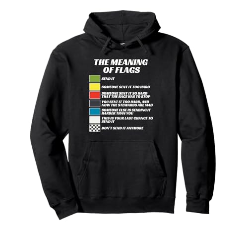 The Meaning of Racing Flags, Just Gonna Send It, Race Flag Pullover Hoodie
