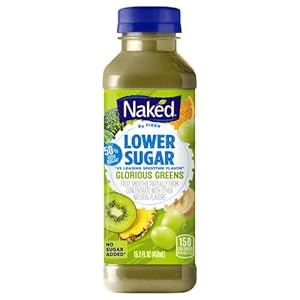 Naked Juice Lower Sugar, Glorious Greens, 15.2 fl oz Bottle