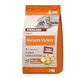 Nature's Variety No Grain Pienso para Gatos Esterilizados con Pollo - 3kg