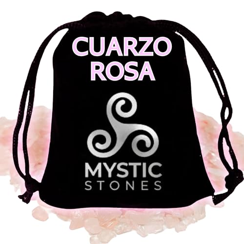 Mystic Stones Cuarzo Rosa para Sanación Emocional - 160g de Piedra 100% Natural - Libera tu Mente