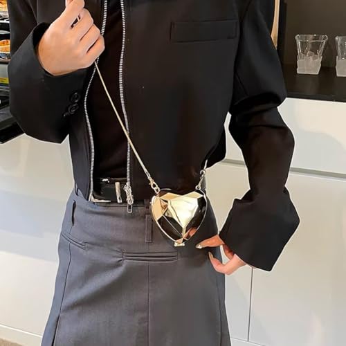 Cute Hearts Shaped Crossbody Bag Women Evening Party Bag Tote Bag Fashion Shoulder Crossbody Bags Acrylic Chain Purse Handbag for Parties and Weddings3