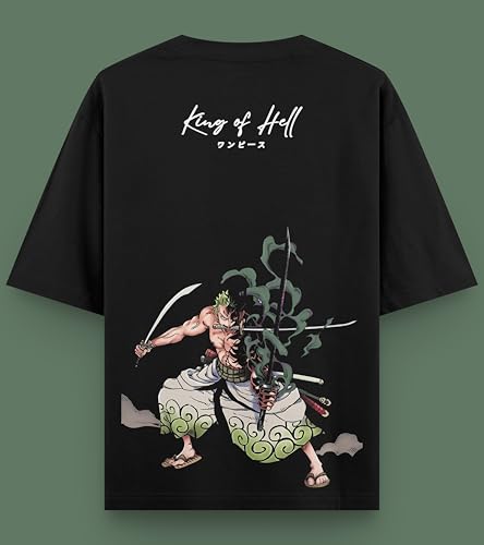 Image of Black Jackal | Premium Oversized Unisex T-Shirt | Roronoa Zoro-Inspired Graphic Anime Tee | One Pieece-Inspired Design | Heavyweight 240 GSM Cotton Fabric | Unisex Fit