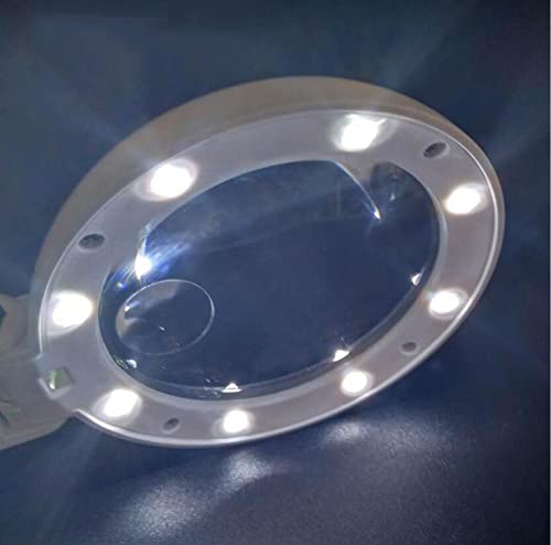 Lupa 5-krotna LED USB Biurkowa lampa stołowa Lupa do czytania LED PCB Spawanie Naprawa telefonów komórkowych Ręczna lupa prezentowa 5X Chaser of Light