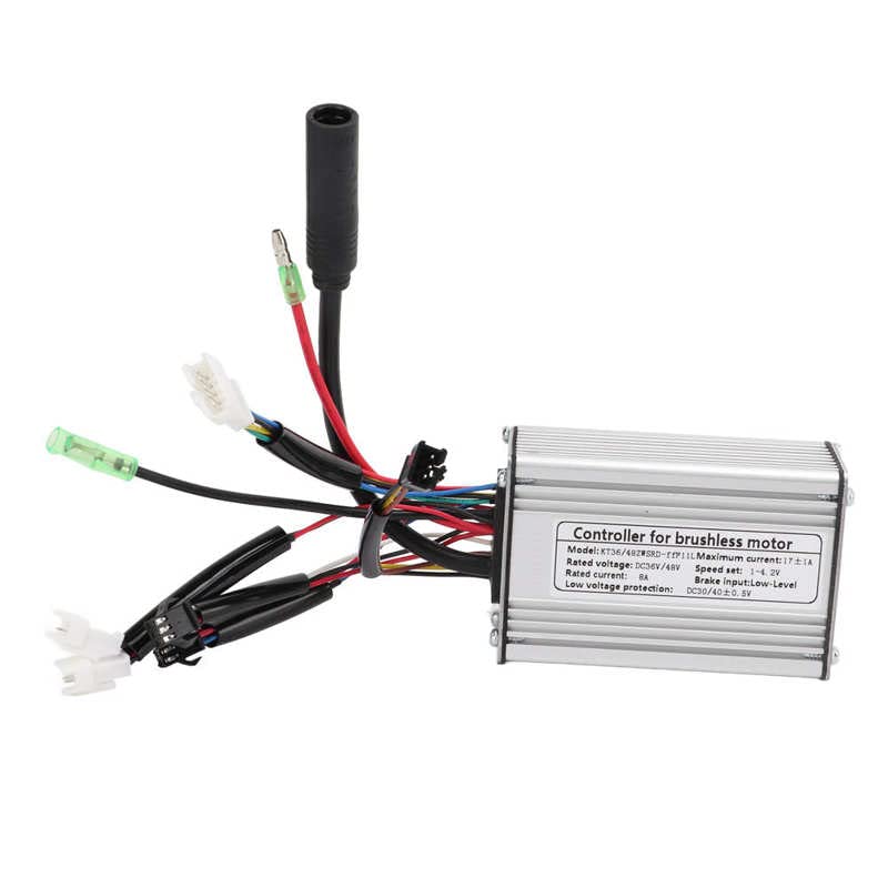 E-Bike-Controller 350W bürstenlose Motorsteuerung Wärmeableitung stabil 3 6V 48V. Bike Motor Controller for 350W Motor Brushed Motor Controller