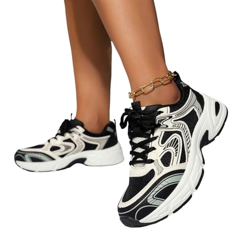 Chaussures décontractées rétro Y2K baskets à plateforme femme
