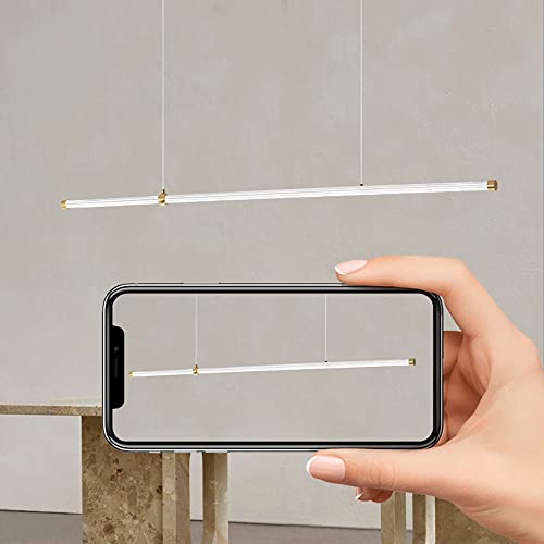 Lampe suspendue à flûte acrylique avec technologie LED moderne et diffusion douce