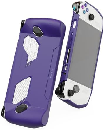 Skull & Co. GripCase Ally for ROG Ally: A Soft Protective Case with Textured Grips Full Protection and Stand, Shock-Absorption Non-Slip and Anti-Scratch Cover Design - Galactic Purple