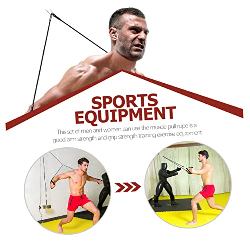 Toddmomy 1 conjunto de extrator de bíceps, cabo doméstico, fitness, aço