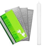 Quemador seguro y largo: la vela es excelente con el sello de calidad RAL. Esto significa que no gotea, es sin hollín ni humo. La cera de vela de parafina de alta calidad y la mecha trenzada de varios hilos de algodón proporcionan una larga llama uniforme. De este modo se garantiza la seguridad y la alta calidad. Diseñe su vela personal. 