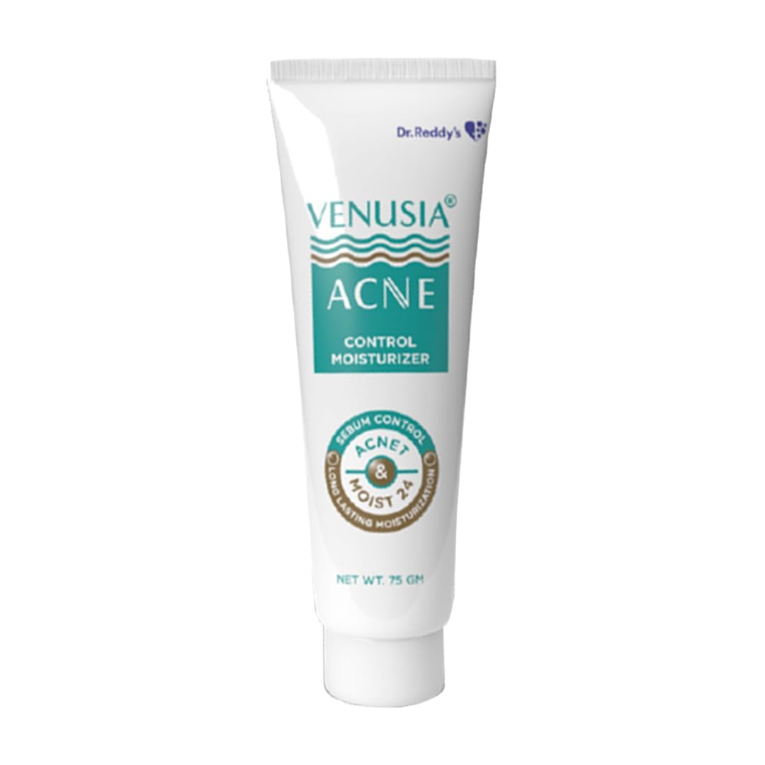 V'ENUSIA Acne Control Moisturizer I For Oily & Acne Prone Skin I Prevents Acne Breakouts|Oil Free, Non Sticky I 75G