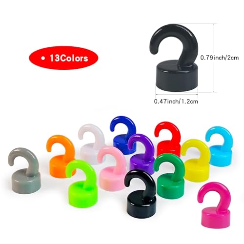 JINGZHAN Magnetic Hooks Small But Strong,20 Pack 8Lbs Holding Capacity by JINGZHAN - Used condition - Image 2