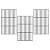 SafBbcue 19.7" Grill Grates for Char-Griller 1733 2735 Smokin' Champ Charcoal Grill Replacement Parts Chargriller 1624 1722 Grill Grates Replacement Parts Cast Iron Grates 3-Pack