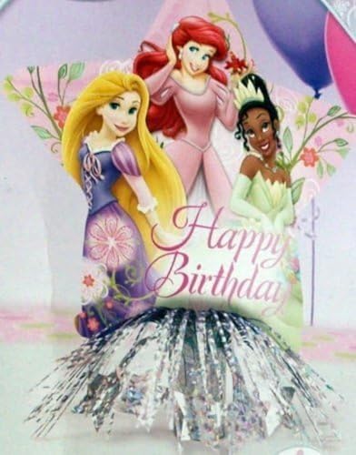 Centre de table Disney Princess en mylar double face pour décoration d'anniversaire