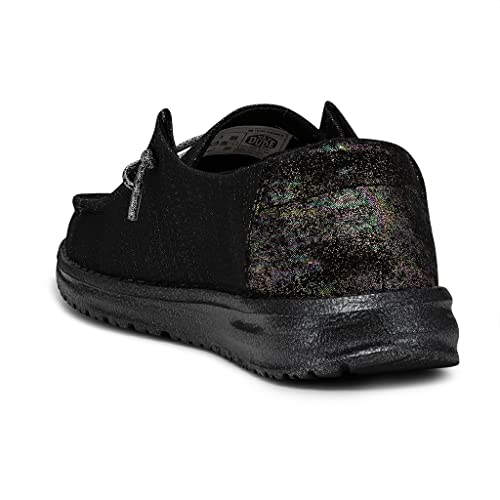 Image of HEYDUDE Women's Wendy Glitter Meteor Shower Size 9 | Women's Shoes | Women's Slip On Shoes | Comfortable & Light-Weight