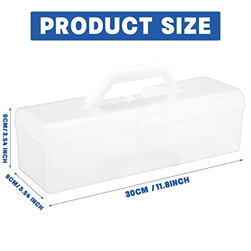 Vicenpal Trading Card Storage Box Organizer Fit 1200 Plus Cards Plastic Deck Card Storage Box Hard Playing Card Case With Mtg Trading Card Games Baseball Football Card Collector Tcg (1 Piece), Clear #TOP1