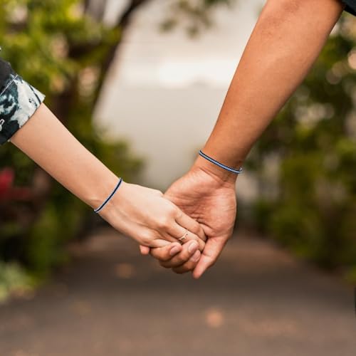 2 Pcs Red Black Color Matching Bracelets for Best Friends and Couples Gift for Her Him Birthday Boyfriend Girlfriend Besties Friendships3