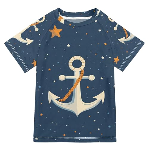 Ocean Stars Cartoon Girls Bathing Suit UV Protection Sweatshirt Swimwear Beach Tops 3T