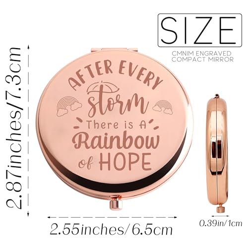 Espejo de maquillaje redondo CMNIM Rainbow Baby miniatura 2