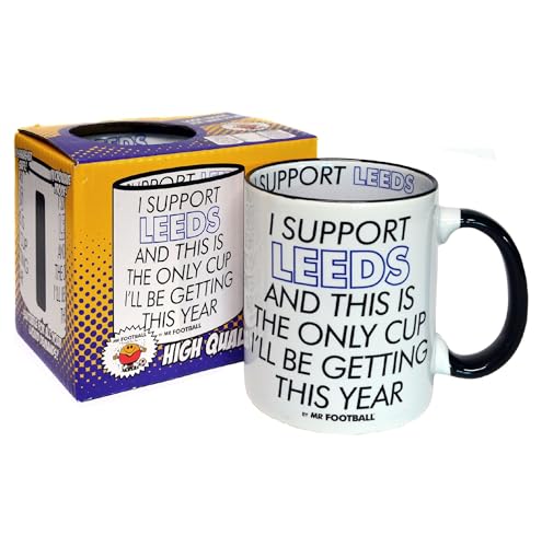 I Support Leeds Utd -Gift Boxed Mug Present idea for United Fan Supporter