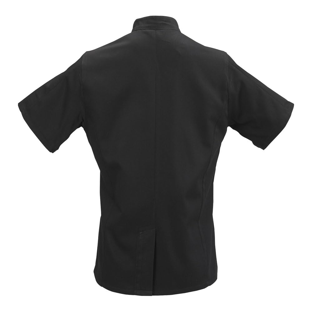 Mercer Culinary Millennia Women's Short Sleeve Cook Jacket with Cloth Knot Buttons