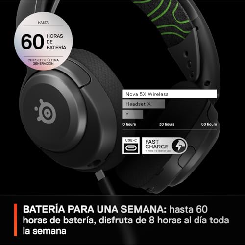 Cascos Xbox SteelSeries Arctis Nova 5X inalámbricos para Switch 2 y PC 5