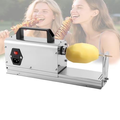 Máquina cortadora espiral eléctrica para papas