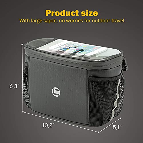 Pinprin Bike Handlebar Bag Bicycle Frame Bag Waterproof Bike Front Basket Bag Cycling Pouch For Mtb Bike #TOP1